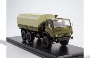 Камский грузовик 4310 бортовой (с тентом), хаки