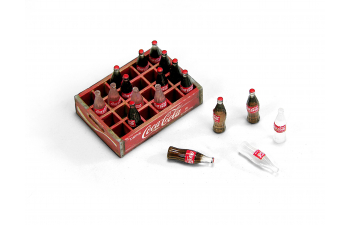 WOODEN BOX COCA-COLA BOTTLES 1940-1980s