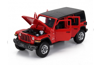 JEEP Wrangler Sahara Hard-top (2012), Red Black