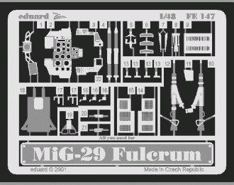 Фототравление для MiG-29A Fulcrum