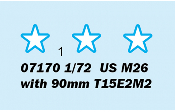 Сборная модель Американский танк M26 с 90mm орудием T15E2M2