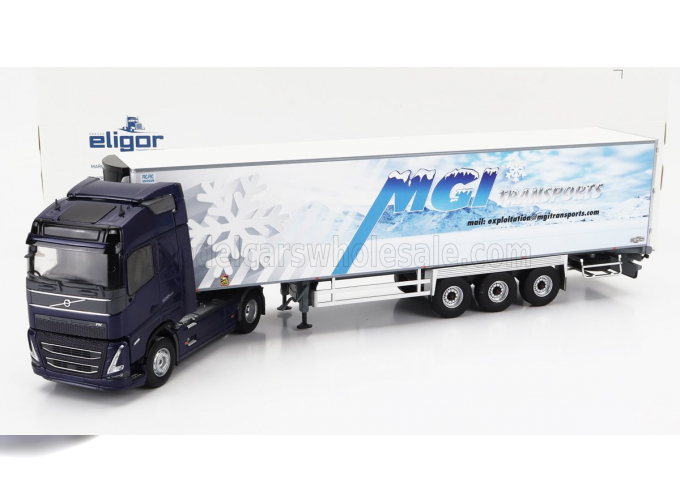 VOLVO Fh4 500 Truck Semi-frigo Mgi Transports (2020), Blue White