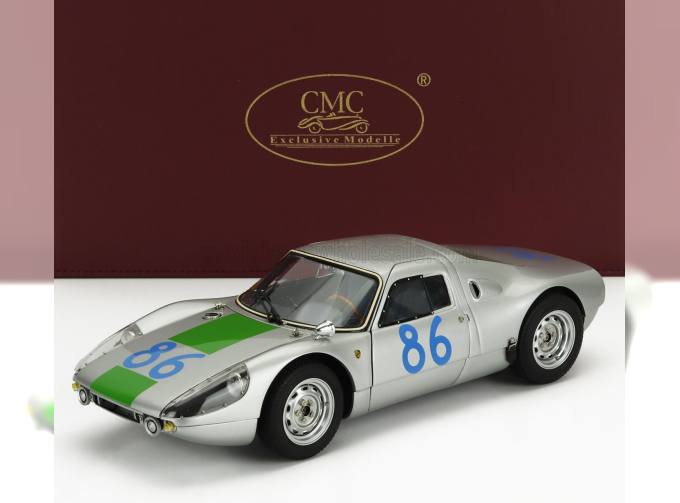 PORSCHE 904 Carrera Gts Ch.904-005 №86 Winner Targa Florio (1964) Colin Davis - Antonio Pucci, Silver