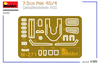 Сборная модель Pak 40/4 Selbstfahrlafette Rso Military