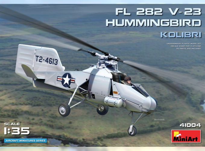 Сборная модель Немецкий вертолет Fl 282 V-23 Hummingbird (Колибри)