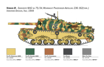 Сборная модель MGMC Tank M42 Da 75/34 Semovente 1944