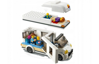 CAMPER Lego City - Holiday Camper - 190 Pezzi - 190 Pieces, White