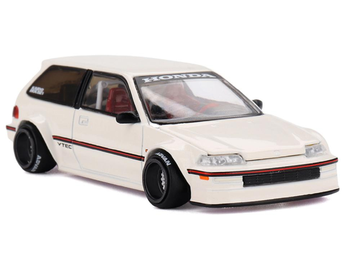 HONDA Civic (EF) kaido Street V1 (1987), white