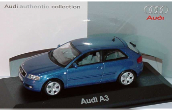 AUDI A3 Facelift 3d (2003), mauritius blue metallic (синий металиик)