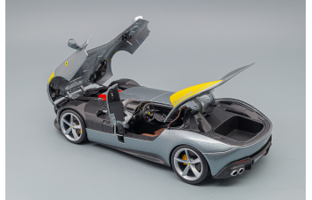 FERRARI Monza SP1 (2019), silver/yellow