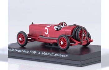 MASERATI Tipo 26 #5 A.Maserati - Bertocchi Targa Florio (1926), red