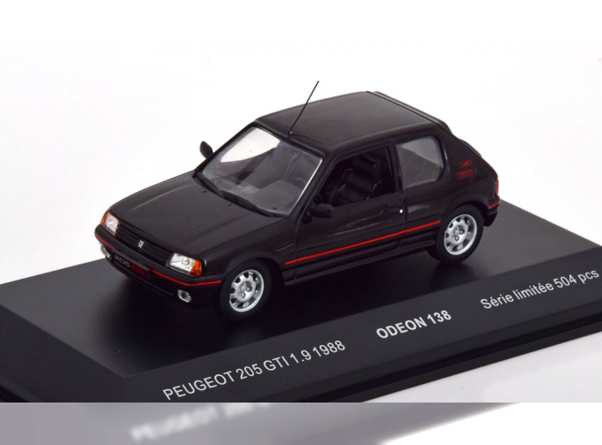 PEUGEOT 205 GTI 1.9 (1988), black red