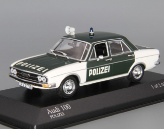 AUDI 100 Polizei (1970), green / white