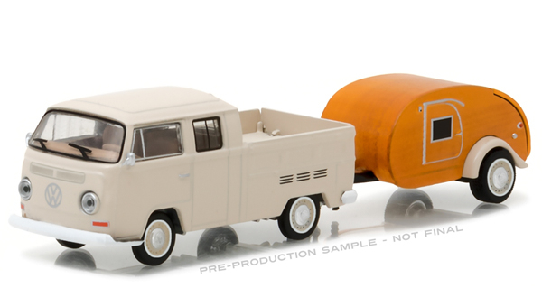 VOLKSWAGEN T2 Double Cab Tear Drop (1968), biege