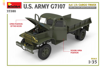 Сборная модель Американский G7107 4X4 1,5 т армейский грузовик