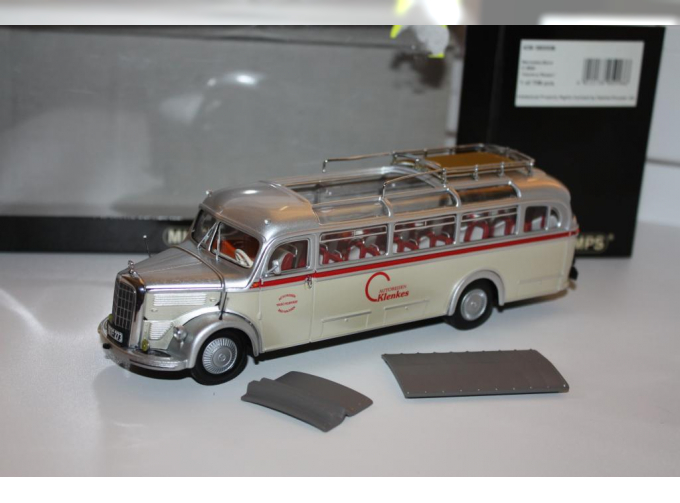 MERCEDES-BENZ O3500 Bus KLENKES-REISEN (1955), siver