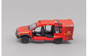 SCDF Light Fire Attack Vehicle (6th Gen) with robot, red