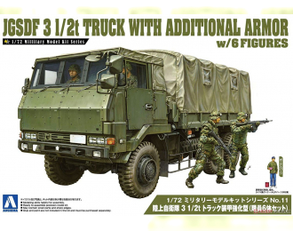 Сборная модель JGSDF 3 1/2T Truck With Addition Armor (With 4 Figures)