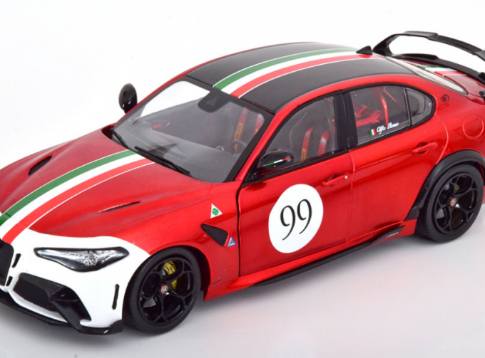 ALFA ROMEO Giulia Gtam №99 Racing (2022), Alfa Red White