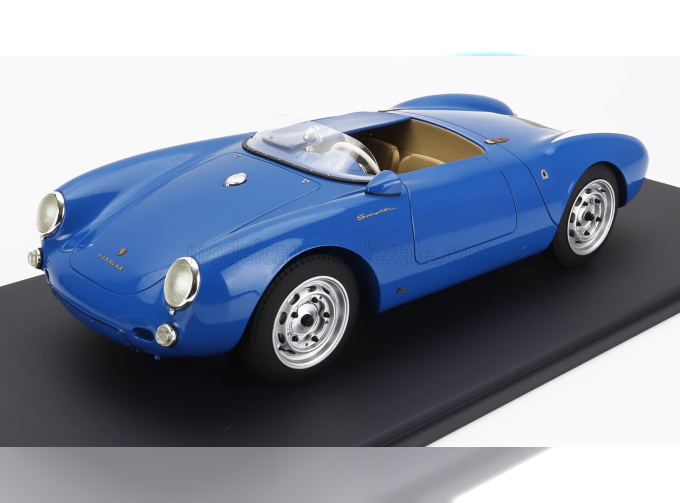 PORSCHE 550a Spider (1954) - Con Vetrina - With Showcase, Blue