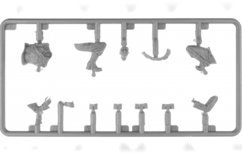 Сборная модель фигурки американских солдат на танке / Usa Infantry Tank Riders Military