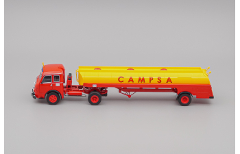 PEGASO Mofletes Diesel Tanker Truck Campsa Fuel (1949), red / yellow