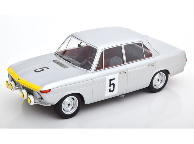 BMW 1800 Tisa N 5 24h Spa 1965 H.mairesse - H.hahne, Silver Yellow