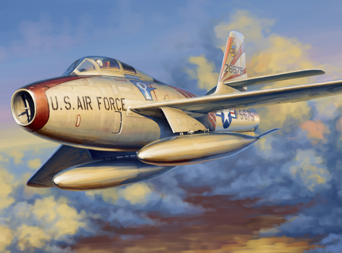 Сборная модель Самолет F-84F Thunderstreak