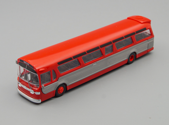 GMC TDH Fishbowl City Bus (1959), red / silver