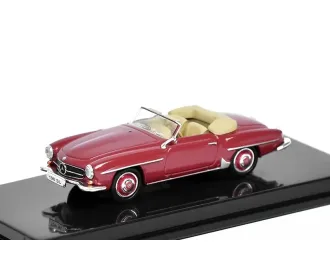 MERCEDES-BENZ 190SL (W121) Spider (открытый) (1955), красный