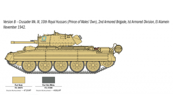 Сборная модель Crusader Mk. III with British Crew