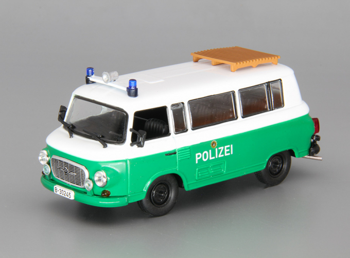 BARKAS B1000 Полиция ФРГ, Полицейские Машины Мира 63, white / green