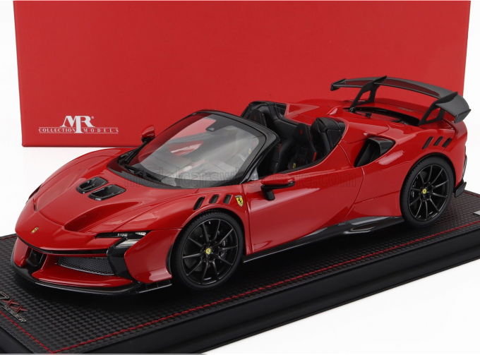 FERRARI Sf90 Xx Stradale Spider (2024) - Con Vetrina - With Showcase, Rosso Corsa - Red Black