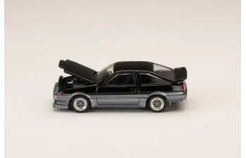 TOYOTA Sprinter Trueno GT APEX (AE86) Late Ver. JDM Style Carbon Bonnet, black/gray