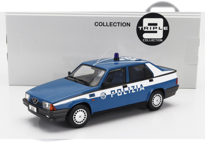 ALFA ROMEO 75 Polizia - Police - (1988), Blue White