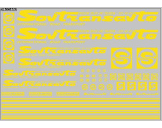 Декаль Sovtransavto для грузовиков, желтый 