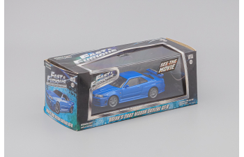 NISSAN Skylline GT-R (R34) "Fast & Furious" из к/ф "Форсаж IV" (2002), blue