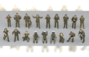 Сборная модель U.S. Pilot/Ground Crew Set B