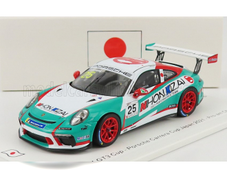 PORSCHE 911 991 Gt3 Cup N25 Porsche Carrera Cup Japan Pro-am Champion (2021) Kiyoshi Uchiyama, Light Blue White