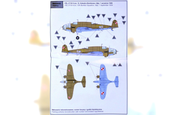 Сборная модель польский средний бомбардировщик PZL 37A bis II