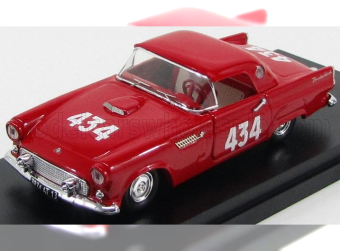 FORD Thunderbird Coupe №434 Mille Miglia (1957) Smadsa - Raselli, red