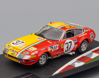 FERRARI 365 GTB4 Competizione 24h Le Mans Drivers: N.Garcia-Veiga / L.Di Palma #37 (1973), yellow / red