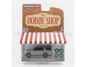 CHEVROLET Tahoe With Spare Tires (2021) - Green Wheels, Grey Met