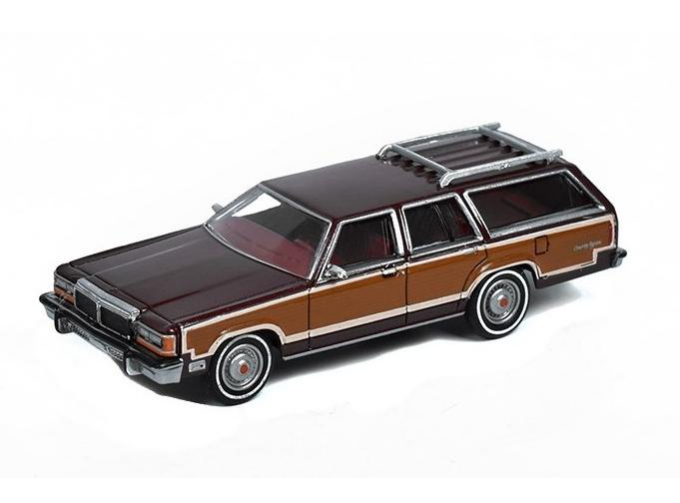 FORD LTD Country Squire (1979), dark red / wood decor