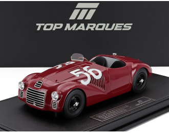 FERRARI 125s Spider №56 Winner Circuito Di Caracalla Roma Franco Cortese - First Official Ferrari Victory, Rosso Mugello (1947), red