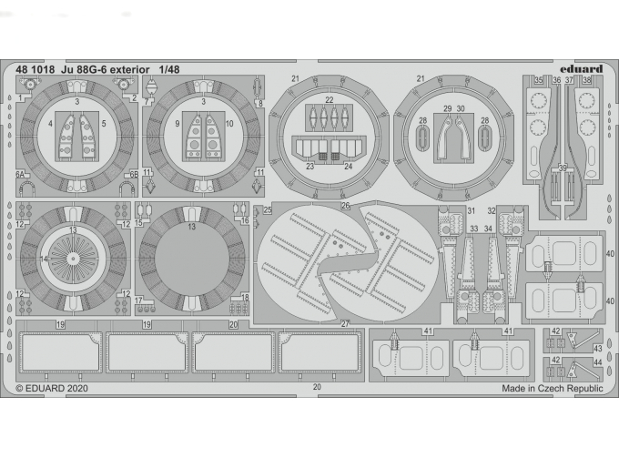 Набор фототравления Ju 88G-6 экстерьер