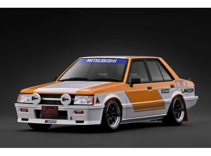 MITSUBISHI Lancer EX GSR Turbo (A175A), white/orange