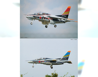 Сборная модель Kawasaki T-4 JASDF 60th Anniversary (2 модели) Limited Edition