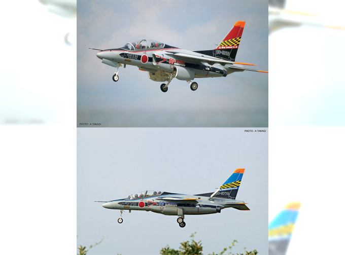 Сборная модель Kawasaki T-4 JASDF 60th Anniversary (2 модели) Limited Edition