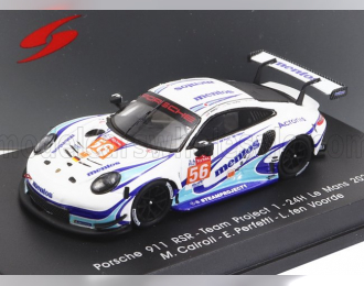 PORSCHE 911 991-2 Rsr 4.0l Team Project 1 N56 24h Le Mans (2020) M.Cairoli - E.Perfetti - L.ten Voorde, White Light Blue